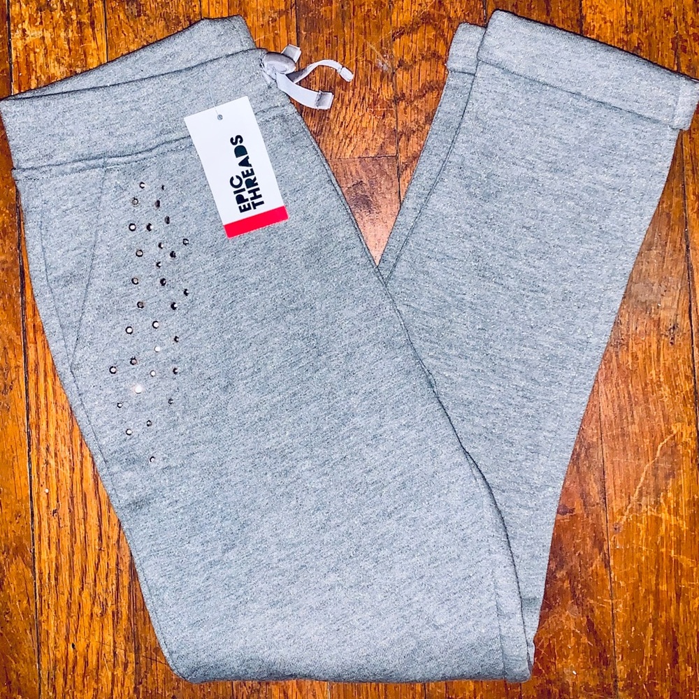 Girls Blinged Out Joggers